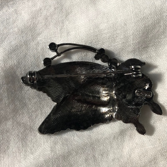Black butterfly and dragonfly brooch pins - Picture 6 of 10